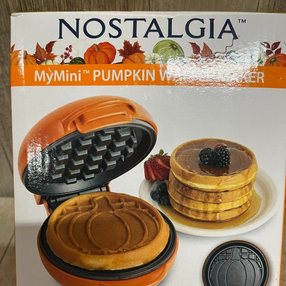 Nostalgia Kitchen Nostalgia My Mini Pumpkin Waffle Maker Poshmark